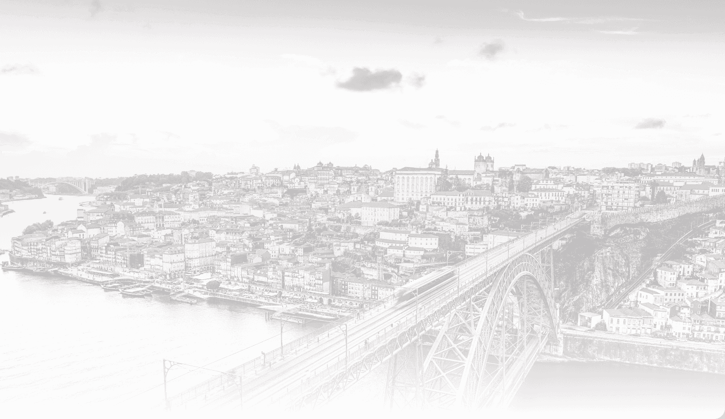 Ilustração panorâmica do Porto